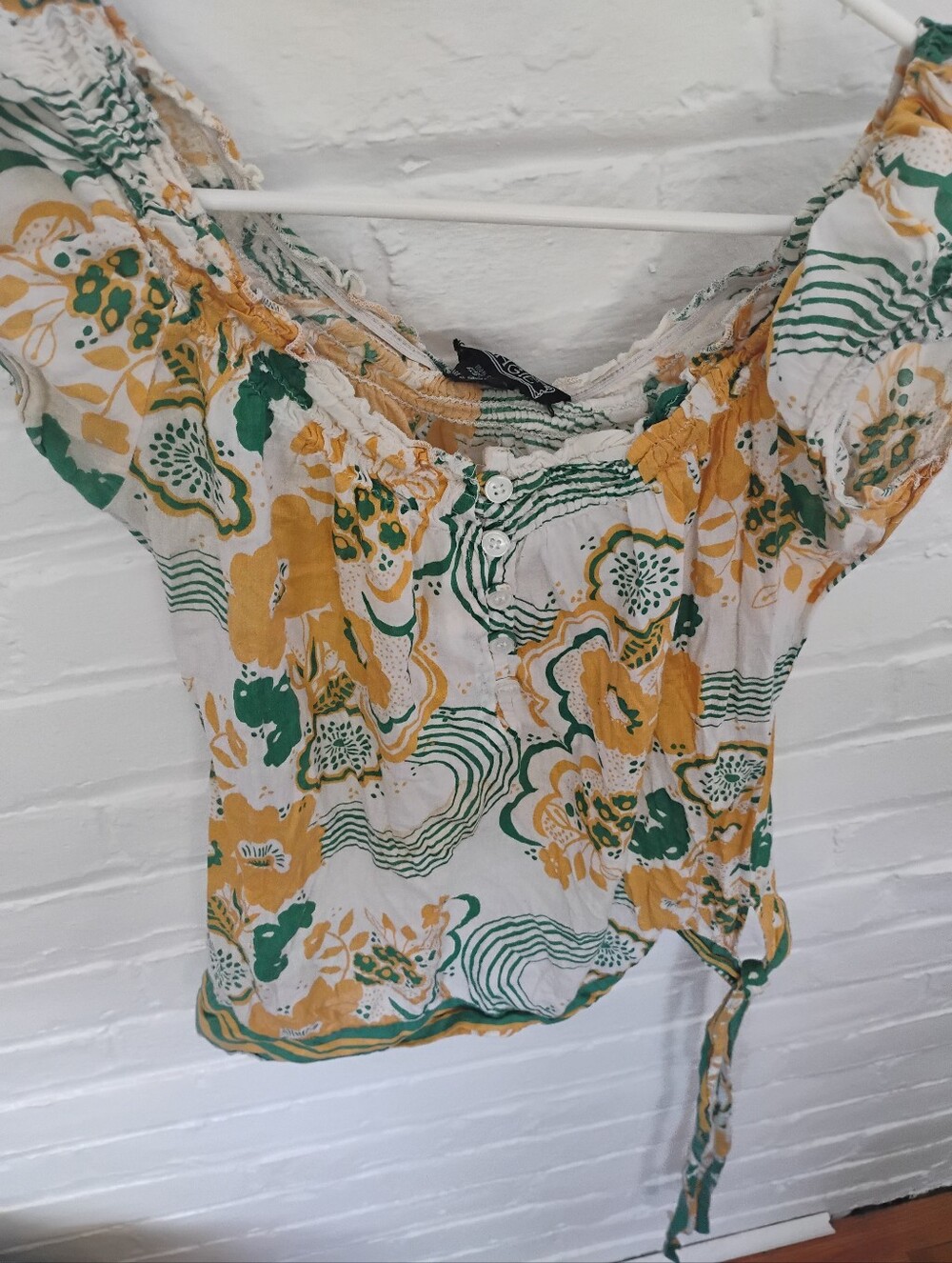 Floral & Abstract Top 🧡
